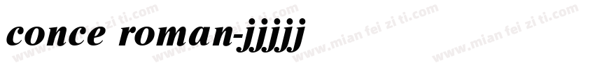 conce roman字体转换